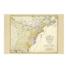 Load image into Gallery viewer, Digitally Restored and Enhanced 1784 North America Map of United States - Vintage United States Map Wall Art - Historic Map of North America Poster - Vereinigte Staaten von Nord-America Old History Map
