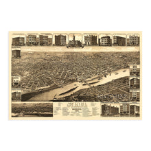 Load image into Gallery viewer, Digitally Restored and Enhanced 1883 Saint Paul Minnesota Map Poster - St Paul Minnesota Vintage Map - St Paul Minnesota Wall Art - Old St Paul Map - MN State Capital - Ramsey County
