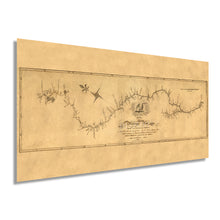Load image into Gallery viewer, Digitally Restored and Enhanced 1811 Mississippi River Map - Vintage Map of Mississippi Wall Art Poster - Map of the Mississippi River From Its Source to the Mouth of the Missouri Wall Decor
