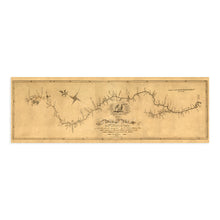 Load image into Gallery viewer, Digitally Restored and Enhanced 1811 Mississippi River Map - Vintage Map of Mississippi Wall Art Poster - Map of the Mississippi River From Its Source to the Mouth of the Missouri Wall Decor
