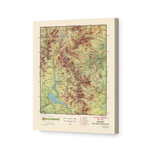 Cargar imagen en el visor de la galería, Digitally Restored and Enhanced 1959 Rocky Mountain National Park Canvas Wrap - Vintage Rocky Mountain National Park Poster - Colorado Centennial History Map of Rocky Mountain National Park Map
