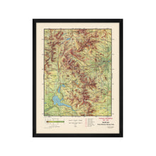 Load image into Gallery viewer, Digitally Restored and Enhanced 1959 Rocky Mountain National Park Map - Framed Vintage Rocky Mountain National Park Poster - Colorado Centennial Map of Rocky Mountain National Park
