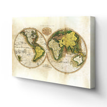 Load image into Gallery viewer, Digitally Resored and Enhanced 1795 World Map Canvas Art - Canvas Wrap Vintage World Map Wall Art - Old World Map Poster - Map of the World from Best Authorities (Antique White)
