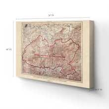 Load image into Gallery viewer, Digitally Restored and Enhanced 1926 Great Smoky Mountains National Park Canvas Art - Canvas Wrap Smoky Mountains Wall Art - Old Great Smoky Mountains Map - History Map of Smoky Mountains Poster
