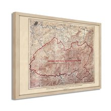 Cargar imagen en el visor de la galería, Digitally Restored and Enhanced 1926 Proposed Great Smoky Mountains Map - Framed Vintage Smoky Mountains Wall Art - Great Smoky Mountains National Park Poster North Carolina-Tennessee
