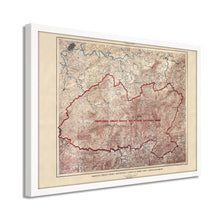 Cargar imagen en el visor de la galería, Digitally Restored and Enhanced 1926 Proposed Great Smoky Mountains Map - Framed Vintage Smoky Mountains Wall Art - Great Smoky Mountains National Park Poster North Carolina-Tennessee
