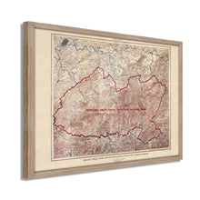 Load image into Gallery viewer, Digitally Restored and Enhanced 1926 Proposed Great Smoky Mountains Map - Framed Vintage Smoky Mountains Wall Art - Great Smoky Mountains National Park Poster North Carolina-Tennessee

