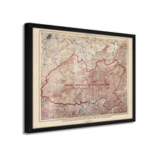 Load image into Gallery viewer, Digitally Restored and Enhanced 1926 Proposed Great Smoky Mountains Map - Framed Vintage Smoky Mountains Wall Art - Great Smoky Mountains National Park Poster North Carolina-Tennessee
