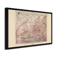 Load image into Gallery viewer, Digitally Restored and Enhanced 1926 Proposed Great Smoky Mountains Map - Framed Vintage Smoky Mountains Wall Art - Great Smoky Mountains National Park Poster North Carolina-Tennessee
