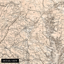 Load image into Gallery viewer, Digitally Restored and Enhanced 1862 Virginia State Map Canvas - Canvas Wrap Vintage Virginia Map Poster - State of Virginia Map Wall Art - History Map of Virginia Poster Showing Internal Improvements
