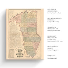 Load image into Gallery viewer, Digitally Restored and Enhanced 1882 Greenville SC Map Canvas Art - Canvas Wrap Vintage Greenville Wall Art - Old Map of Greenville South Carolina - Full Descriptive Map &amp; Sketch of Greenville County
