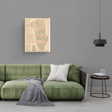 Load image into Gallery viewer, Digitally Restored and Enhanced 1882 Greenville SC Map Canvas Art - Canvas Wrap Vintage Greenville Wall Art - Old Map of Greenville South Carolina - Full Descriptive Map &amp; Sketch of Greenville County

